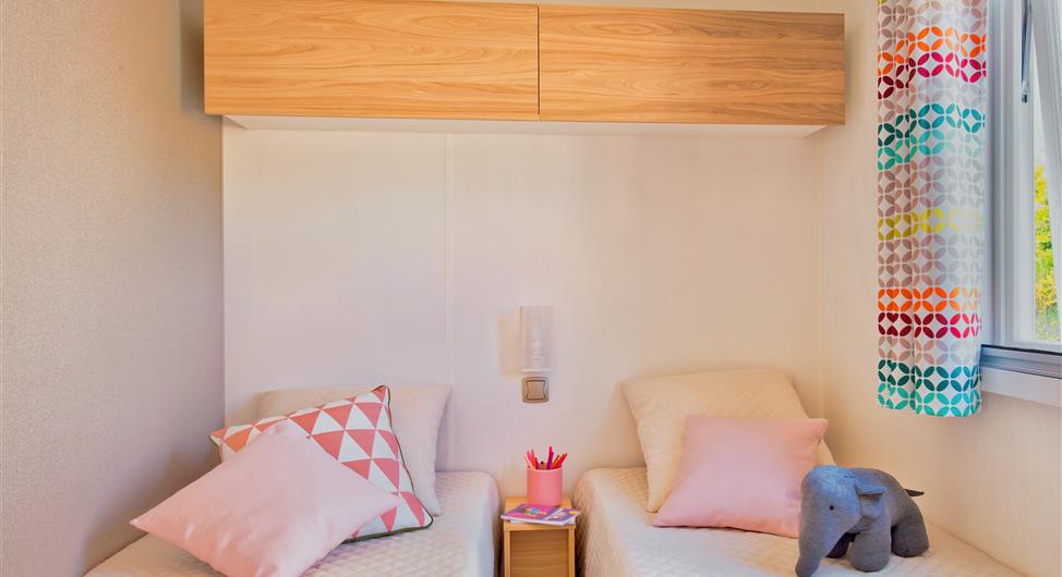 Camping Côte de Granit Rose 22- luxe stacaravan met 2 slaapkamers zeezicht standplaats 56  - Camping Armor Loisirs