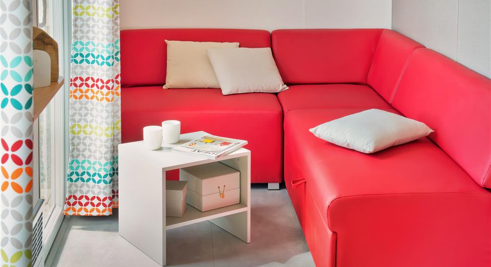 Camping Côte de Granit Rose 22- luxe stacaravan met 2 slaapkamers zeezicht standplaats 56  - Camping Armor Loisirs