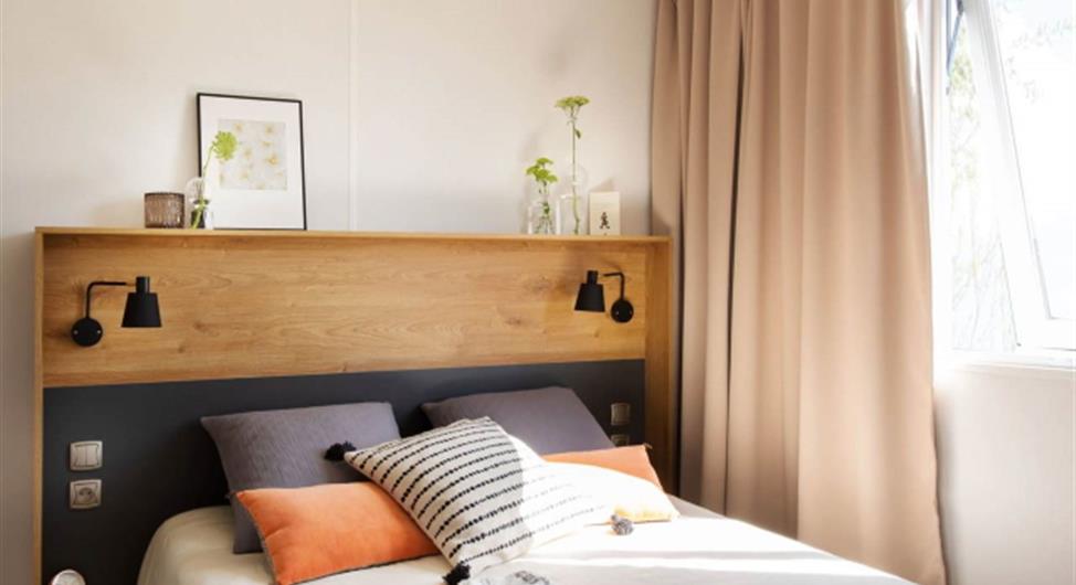 Camping Trébeurden met zwembad - Luxe stacaravan met 2 slaapkamers zeezicht plaats 13 - Camping Armor Loisirs