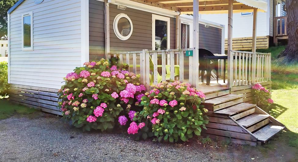 Camping Côte de Granit Rose - Stacaravan**** 2 slaapkamers camping, zwembad - Camping Armor Loisirs