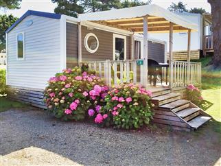 Camping Côte de Granit Rose - Stacaravan**** 2 slaapkamers camping, zwembad - Camping Armor Loisirs